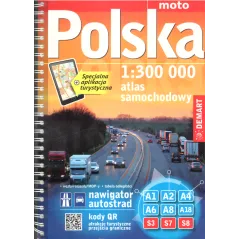 POLSKA. ATLAS SAMOCHODOWY W SKALI 1:300 000 - Demart