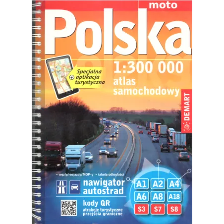 POLSKA. ATLAS SAMOCHODOWY W SKALI 1:300 000 - Demart