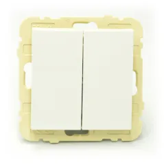 WŁĄCZNIK PODWÓJNY KRZYŻOWY BIAŁY EFAPEL LOGUS 90