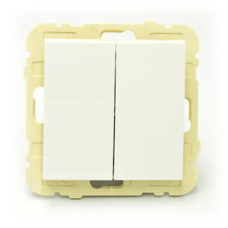 Włącznik Podwójny Krzyżowy Biały Efapel Logus 90