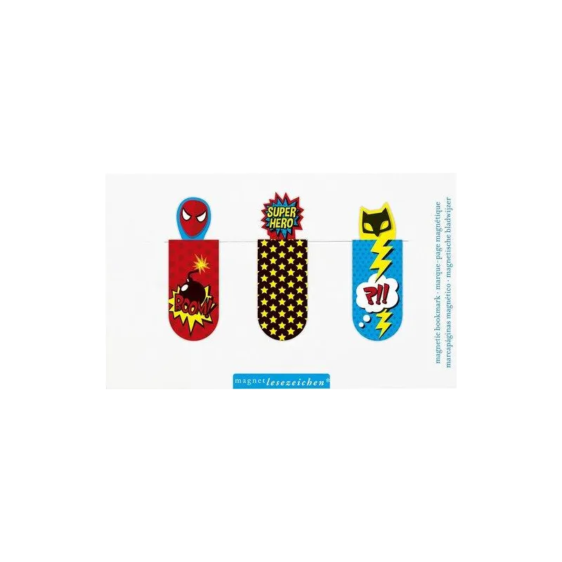 MAGNETYCZNE ZAKŁADKI SUPERBOHATEROWIE 3 SZT MAGNETYCZNE ZAKŁADKI SUPERBOHATEROWIE 3 SZT