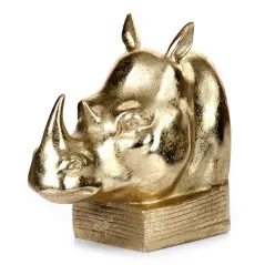 ZŁOTA PODPÓRKA DO KSIĄŻEK NOSOROŻEC GREEN VIBES