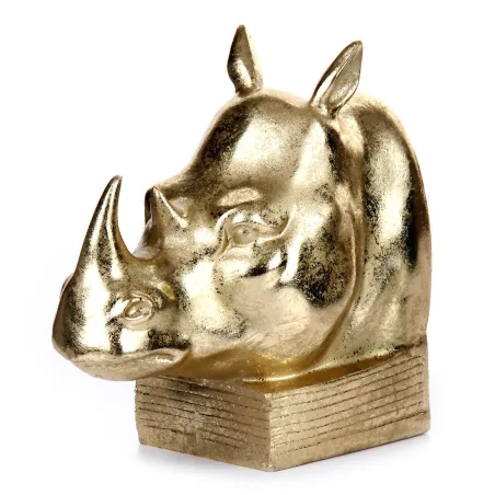 Złota Podpórka Do Książek Nosorożec Green Vibes