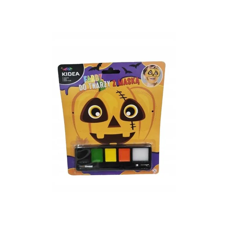 FARBY DO TWARZY Z MASKĄ DYNIA KIDEA 5+
