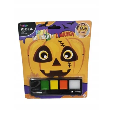 FARBY DO TWARZY Z MASKĄ DYNIA KIDEA 5+