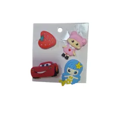 PRZYPINKI DO BUTÓW 4 SZTUKI OZDOBY DO OBUWIA