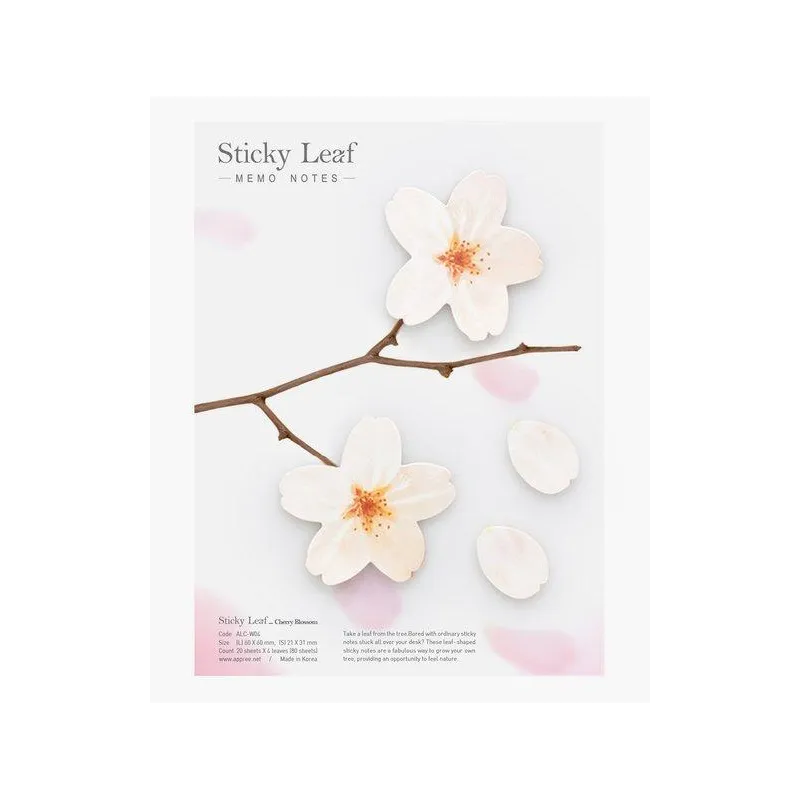 KARTECZKI SAMOPRZYLEPNE WIŚNIA BIAŁA L APPREE 40 KARTEK