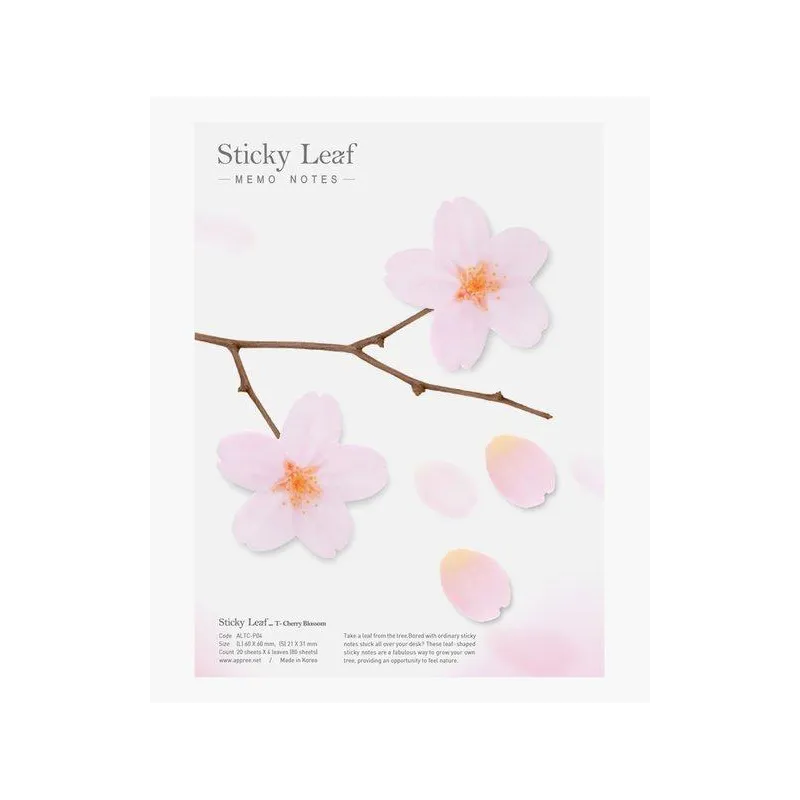 KARTECZKI SAMOPRZYLEPNE WIŚNIA RÓŻOWA L APPREE