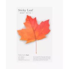 KARTECZKI SAMOPRZYLEPNE KLON CZERWONY M 20 SZTUK