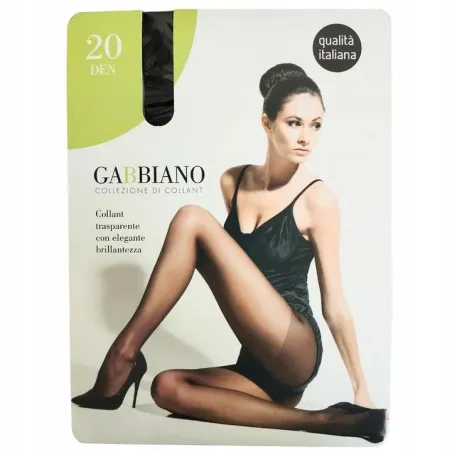 RAJSTOPY DAMSKIE 20 DEN CZARNE ROZMIAR 3 GABBIANO