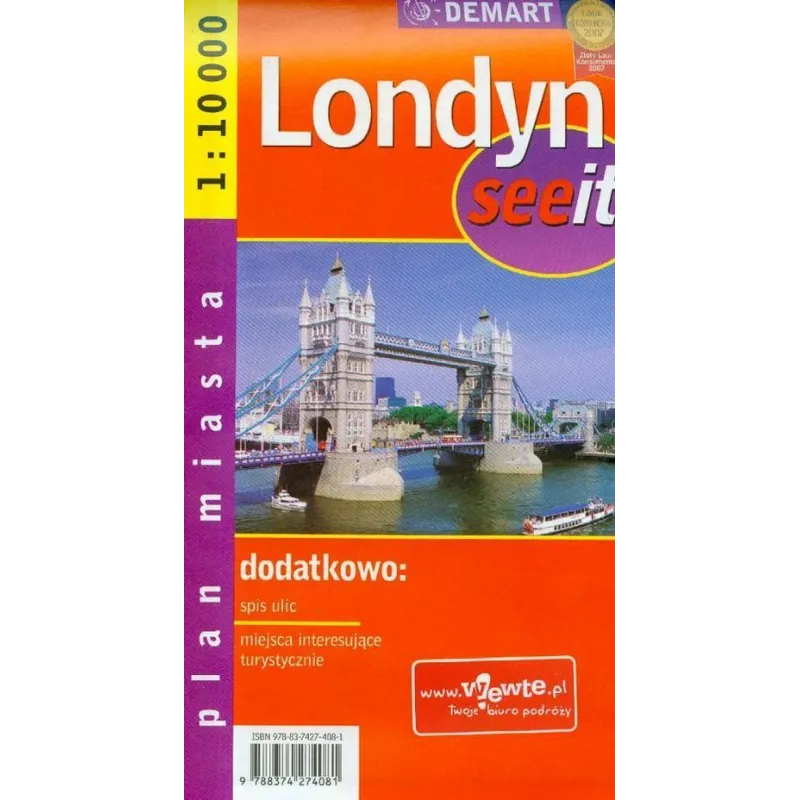 LONDYN PLAN MASTA 1 : 10 000 - Demart