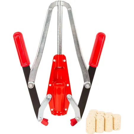 Korkownica Ręczna Do Butelek Wina Metalowa Solidna 33 Cm