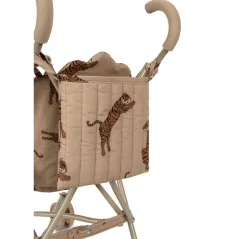 SKŁADANY WÓZEK DLA LALEK I PLUSZAKÓW KONGES SLOJD TIGER OXFORD TAN 3+