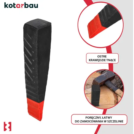 Klin Do Rozłupywania Drewna Kotarbau 2,5 Kg Stalowy