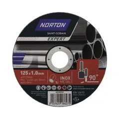 NORTON EXPERT TARCZA TNĄCA DO METALU INOX 125X1,0 MM