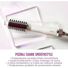 Suszarko-Lokówka Shark Ht200Eu Smoothstyle Do Modelowania Włosów