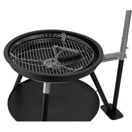 Grill Węglowy Wahadłowy Do 10 Osób Landmann Geos 62 Cm