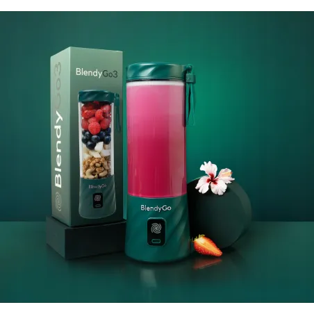 Blendygo 3 Blender Kielichowy To Go Bezprzewodowy 550 Ml Zielony Ładowanie Usb