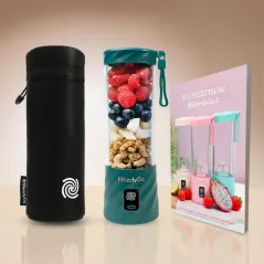 BLENDYGO 3 BLENDER KIELICHOWY TO GO BEZPRZEWODOWY 550 ML ZIELONY ŁADOWANIE USB