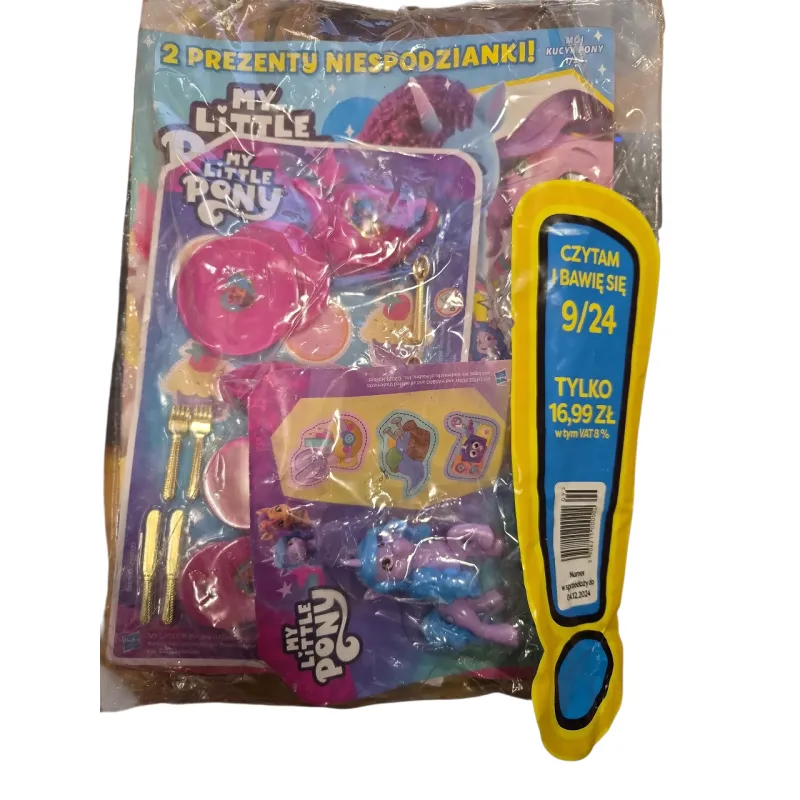 MY LITTLE PONY CZYTAM I BAWIĘ SIĘ + 2 PREZENTY NIESPODZIANKI GAZETKA 12/2024