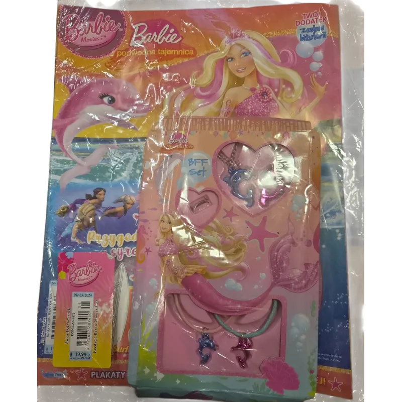 BARBIE I PODWODNA TAJEMNICA + ZESTAW BIŻUTERII GAZETKA 5/2024
