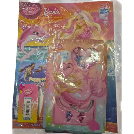 BARBIE I PODWODNA TAJEMNICA + ZESTAW BIŻUTERII GAZETKA 5/2024