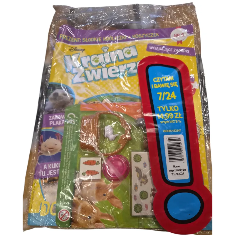 KRAINA ZWIERZĄT PREZENT SŁODKIE KRÓLICZKI + KOSZYCZEK GAZETKA 7/2024