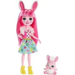 ENCHANTIMALS LALKA BREE BUNNY + KRÓLIK TWIST 4+ - Mattel