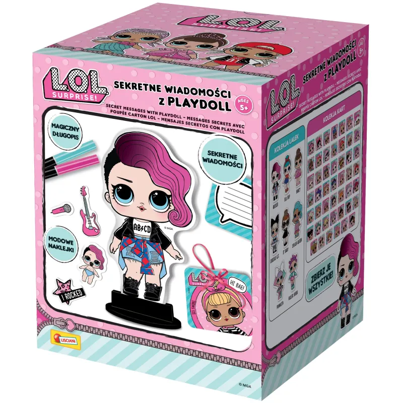 L.O.L. SURPRISE! SEKRETNE WIADOMOŚCI Z PLAYDOLL 5+ - Lisciani