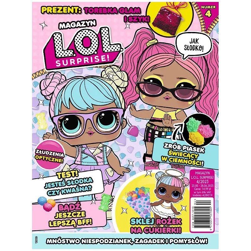 L.O.L. SURPRISE + PREZENT TOREBKA GLAM I SZYK GAZETKA 4/2023