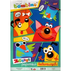 ZESZYT PAPIERÓW KOLOROWYCH 10 KARTEK A4 - St. Majewski