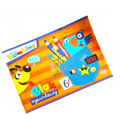 Blok Rysunkowy Biały A4 Bambino 20 Kartek