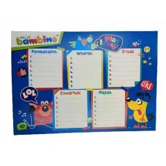 SZKOLNY PLAN LEKCJI BAMBINO A4